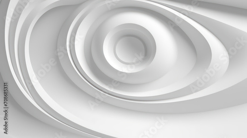 Abstract white background with circles as wallpaper illustration