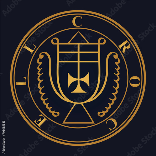 seal of solomon sigil of crocell  photo