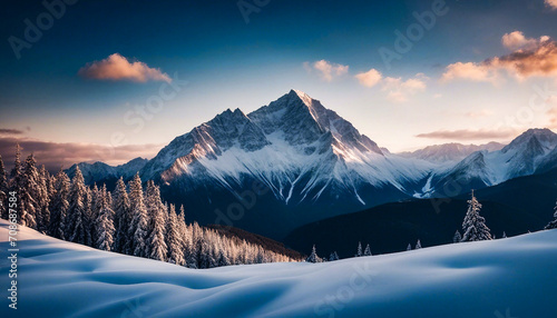 Ai produced a mountain peak that pierces the peaceful winter sky. © Foyez Ullah