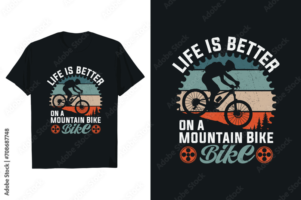 Vector adventure bike t shirt design.