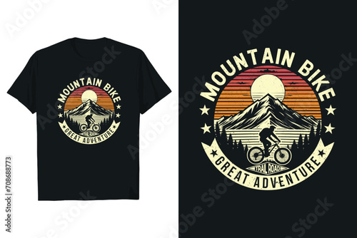 Vector adventure bike t shirt design.