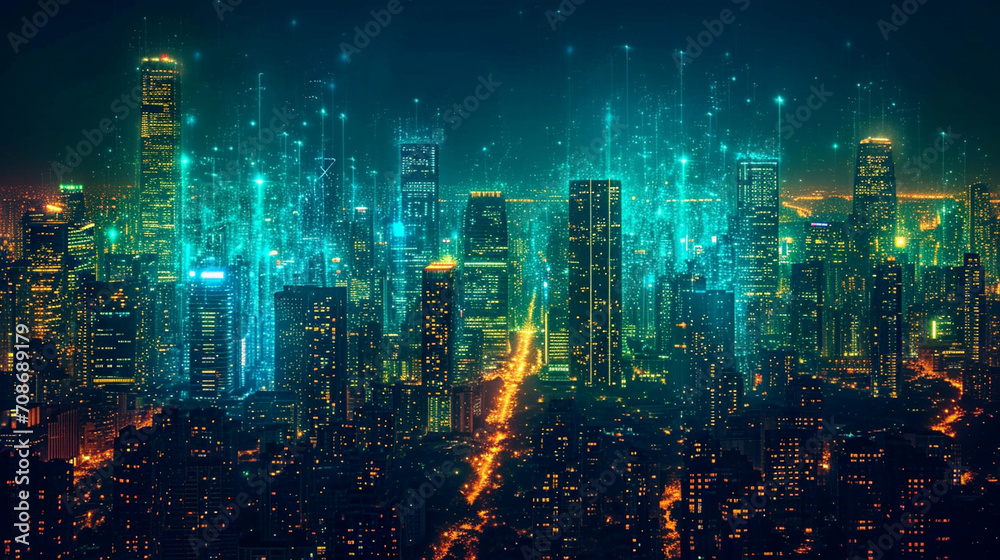 Fototapeta premium Exploring the Depths of city A New Perspective