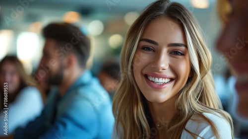 Wallpaper Mural Cosmetic dentistry professionals engaging with the community through educational workshops on oral health and aesthetics. [Community engagement in cosmetic dentistry] Torontodigital.ca