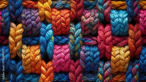 seamless crochet background wallpaper pattern © Ai Inspire