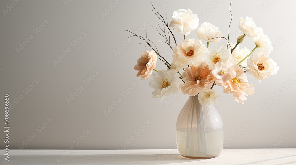 flowers with clean lines and delicate colors that will allow their natural beauty to shine in a minimalist setting.