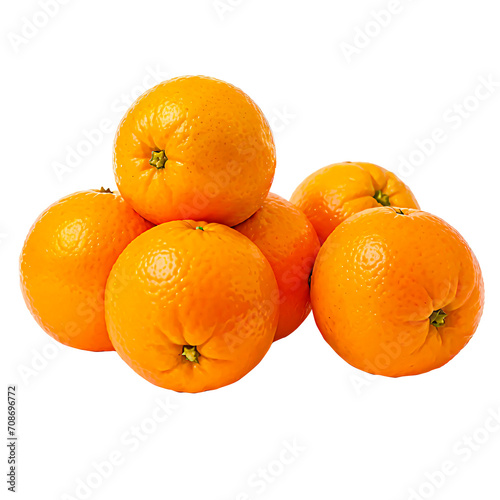 Wallpaper Mural Oranges, isolated on transparent or white background, fruits, food, png Torontodigital.ca