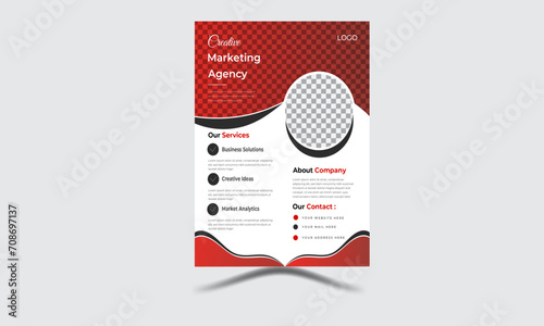 minimalist brochure template with modern concept and minimalist layout and new digital marketing flyer set.