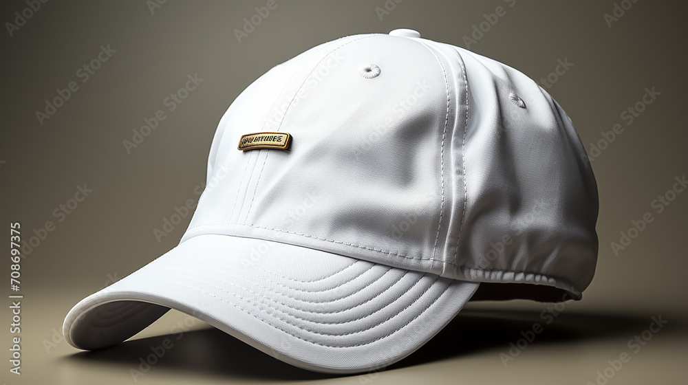 3d rendered photo of white hat made with generative AI 3d rendered photo of white hat made with generative AI