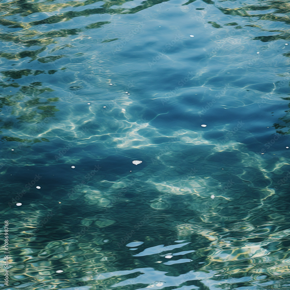 Fototapeta premium Serene texture of nature tranquility sea, Generative AI