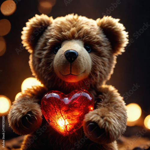 Teddy Bear With Red Love © Good News Hub