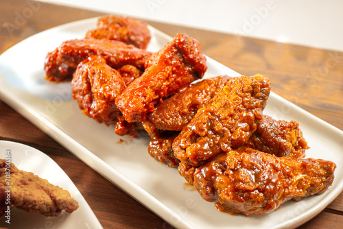 Buffalo and BBQ Chicken Wings