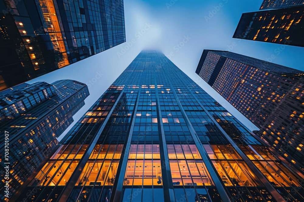 custom made wallpaper toronto digitalArchitectural photographer capturing the essence of modern skyscrapers in a bustling city