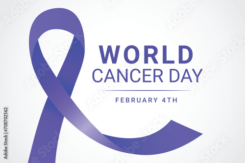 a vector template of world cancer day poster or banner