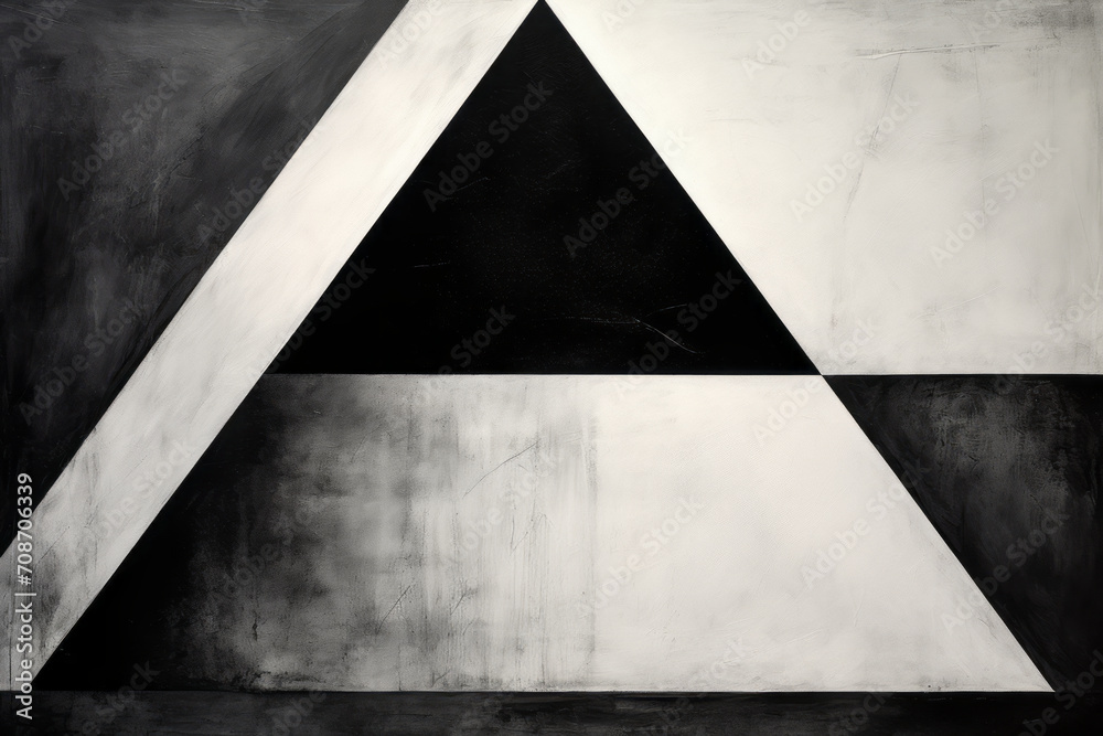 Black and white background, with a white triangles Abstract modern minimal Black and white triangle Black and white background, with a white triangles Abstract modern minimal Black and white triangle