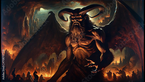 Demon Asmodeus, Satan, Lucifer, Fallen angel,  photo