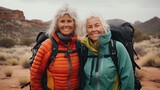 Active lifestyle of these retired women as they embrace the joy of backpacking. Surrounded by nature's wonders, they radiate happiness and inspire others to pursue their passions, regardless of age.