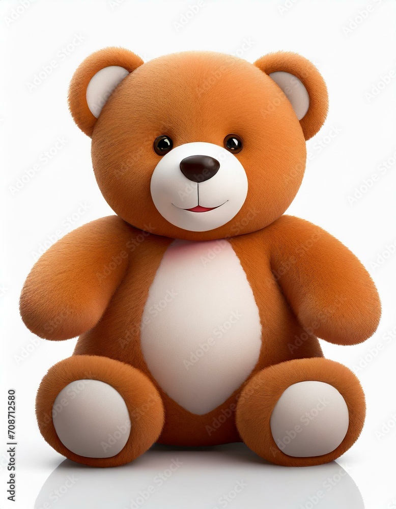 teddy bear isolated on white
