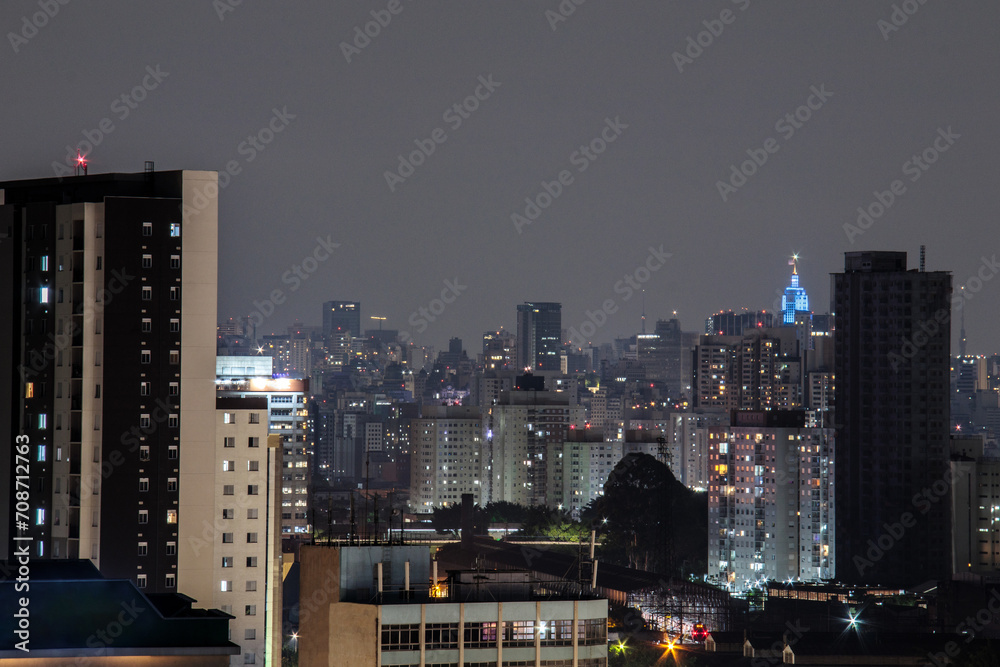 view of dusk in the Belenzinho neighborhood in São Paulo. view of dusk in the Belenzinho neighborhood in São Paulo.