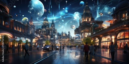 energy and vibrancy of city life, providing a stunning and immersive backdrop for various digital applications. 