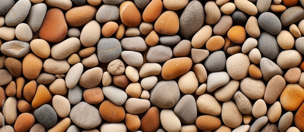 background Texture of colorful pebbles arranged background Texture of colorful pebbles arranged
