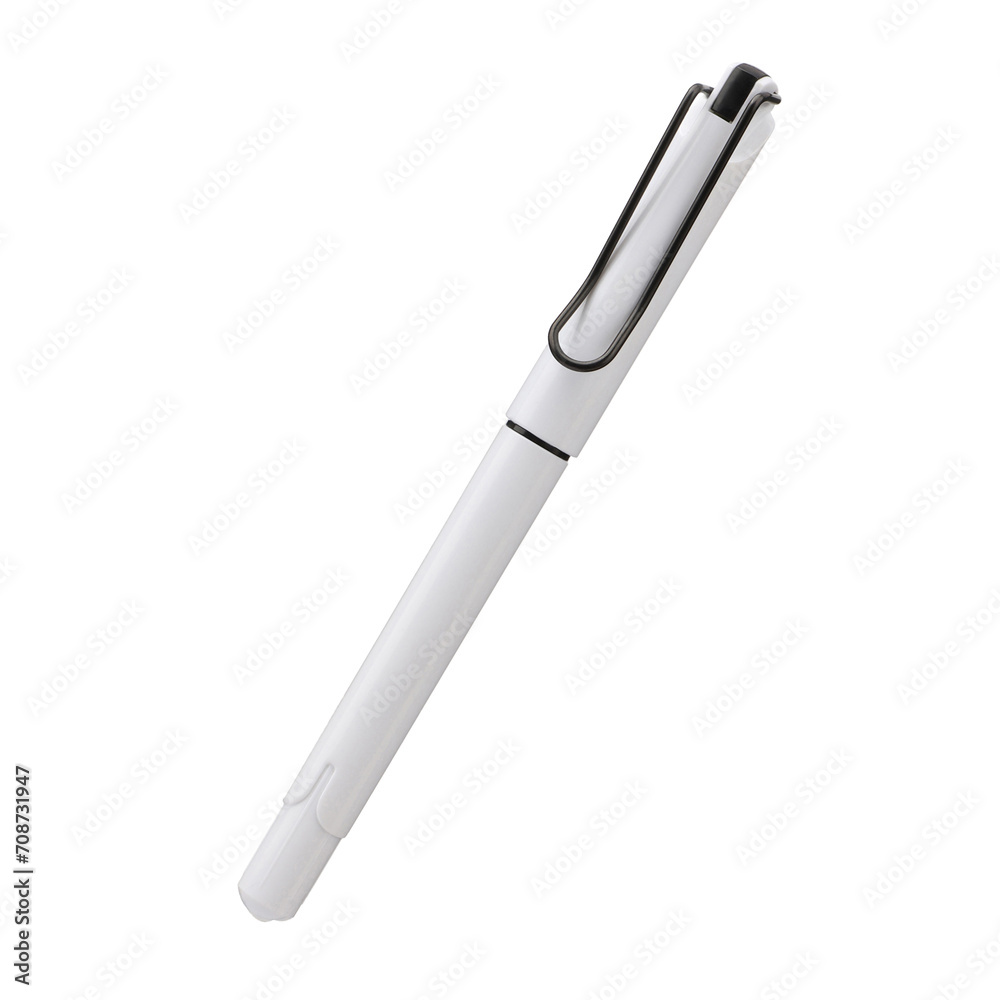 Ballpoint pen isolated on white background, elegant pen in white. With clipping path. Isolated background. Ballpoint pen isolated on white background, elegant pen in white. With clipping path. Isolated background.