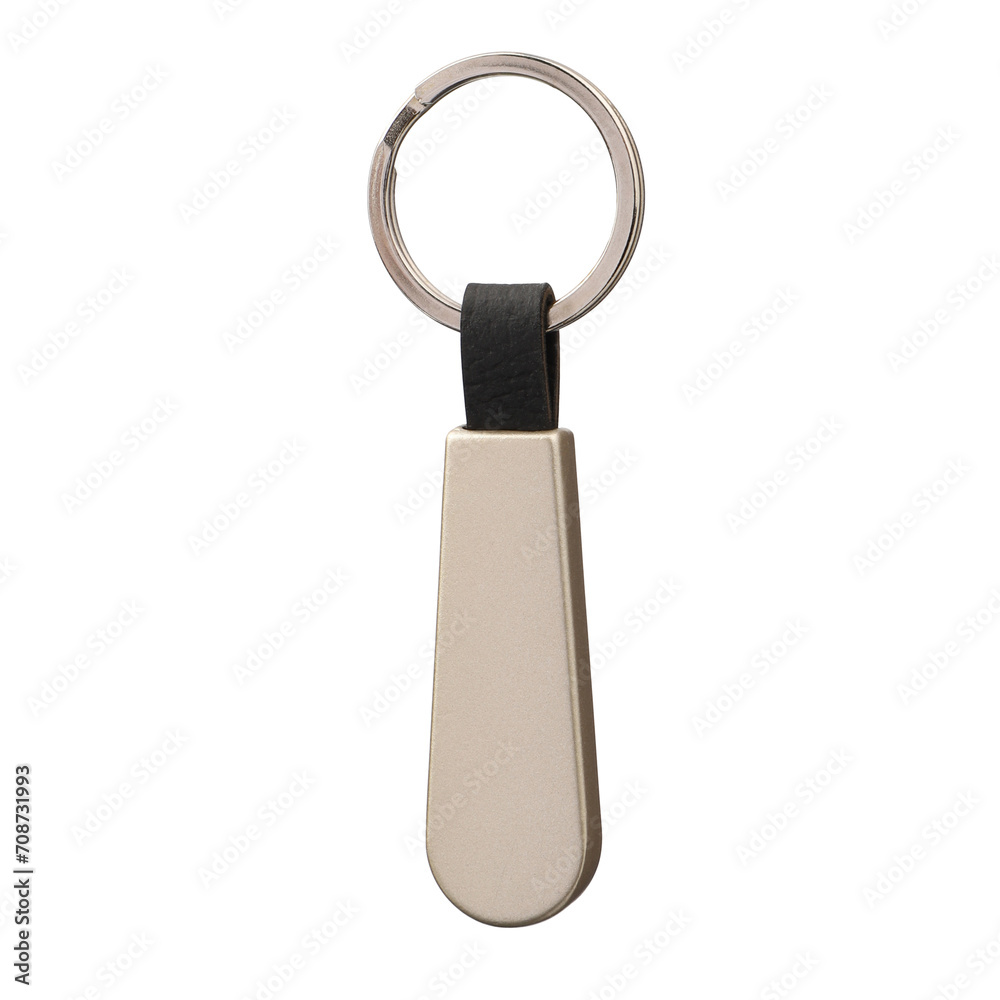Metal keychain. Stylish metal keychain. Clipping path, space blank for mockup. isolated background. Metal keychain. Stylish metal keychain. Clipping path, space blank for mockup. isolated background.