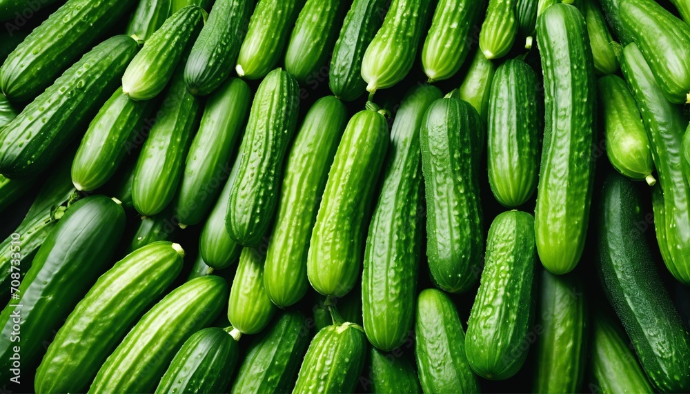 Fresh green cucumbers on conveyor belt at plant, processing, quality control, and packaging, selected vegetables in food industry Fresh green cucumbers on conveyor belt at plant, processing, quality control, and packaging, selected vegetables in food industry