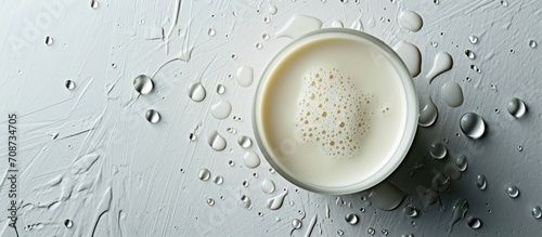 Cappuccino cup, light liquid Background