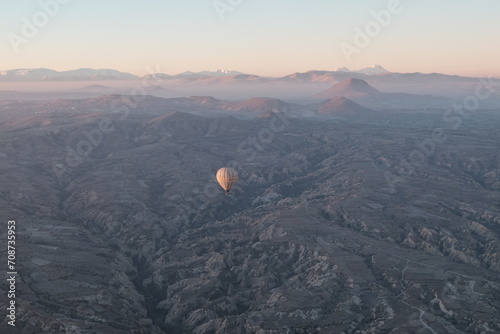 hot air balloon in Cappadocia sunrise