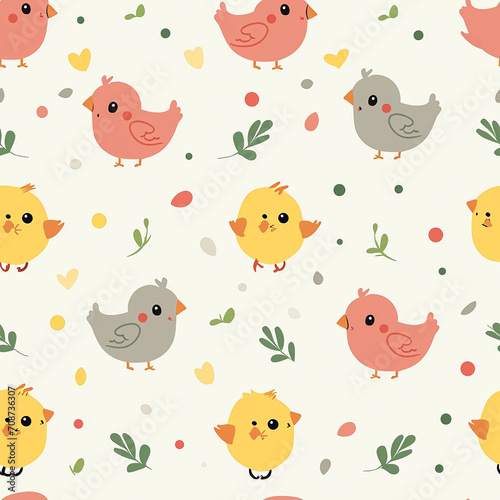 Charming Chicks Pattern: Seamless and Child-Friendly Design