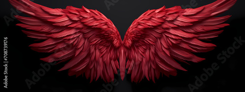 Crimson Ascent: The Heart's Winged Journey