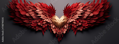 Heart's Wings: A Fan of Nature's Elegance