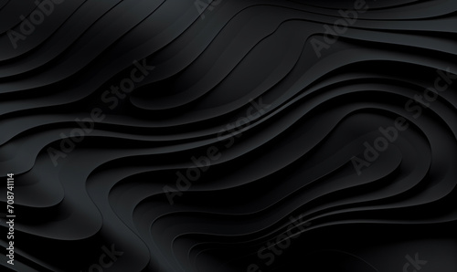 Sleek Textured Elegance Black Vector Artistry in Space Color  UHD Embossed Line Design