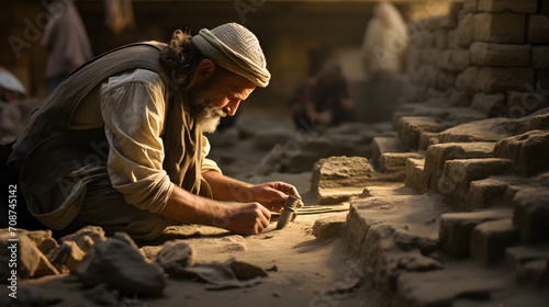 Unearthing the Past: Archaeologist Uncovering Ancient Civilizations photo