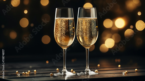 champagne French sparkling wine made from grapes banner copy space background poster greeting card  happy birthday new year  alcohol hands toasting bubble celebrate luxury.