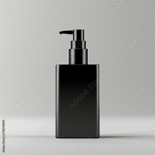 3d blank Cosmetic Pump bottal mockup on isolated against a neautral background