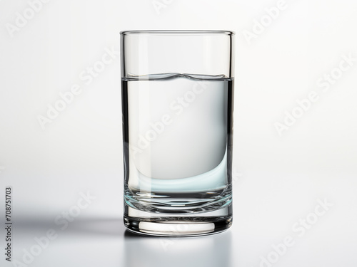 A clear glass with fresh water