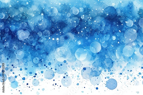 blue watercolor background with circles