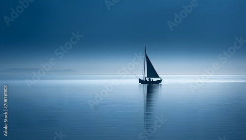 minimalist photography of a sailboat, japanesse minimalism photo