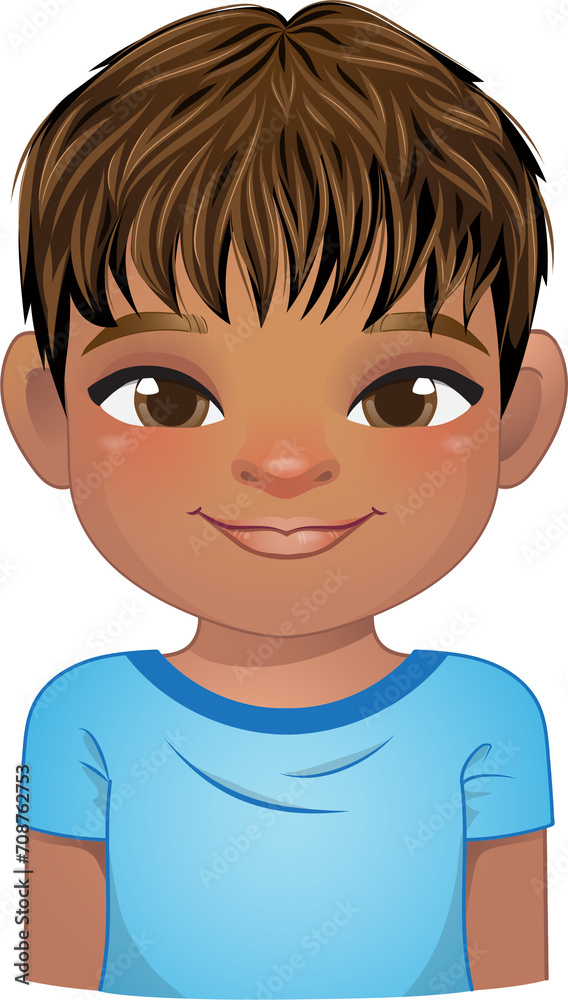 American African little boy face, avatar, black kid head with black and brown short hair cartoon PNG American African little boy face, avatar, black kid head with black and brown short hair cartoon PNG