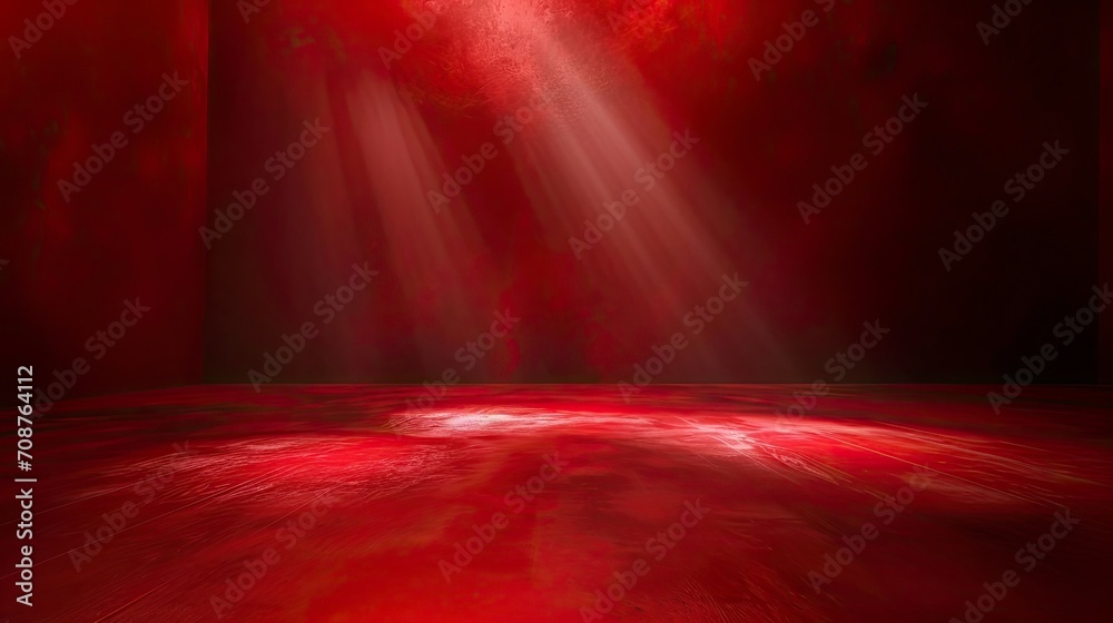 Red Wallpaper, Realistic, HD - generative ai - obrazy, fototapety, plakaty 