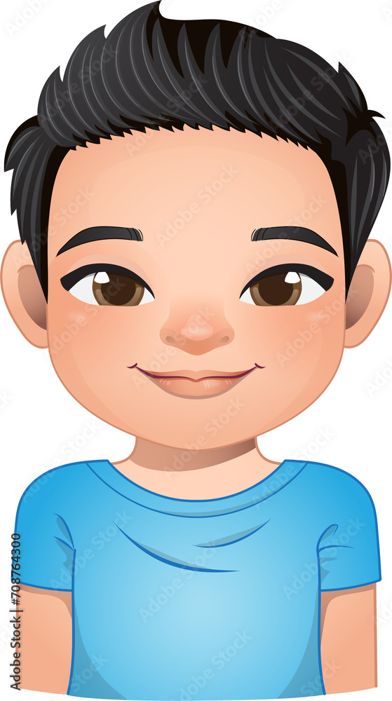 Little boy face, avatar, kid head with short hair wearing blue t shirt cartoon PNG Little boy face, avatar, kid head with short hair wearing blue t shirt cartoon PNG