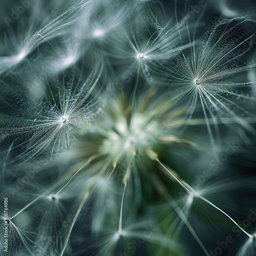 Close-up of Dandelion on Black Background