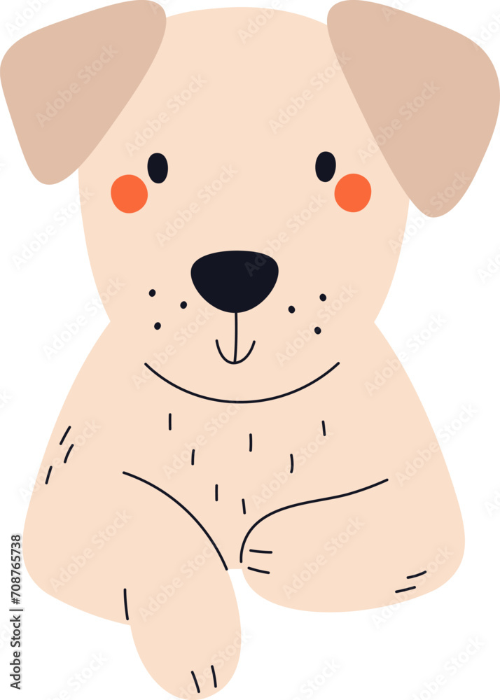 Naklejka premium Dog Cute Animal