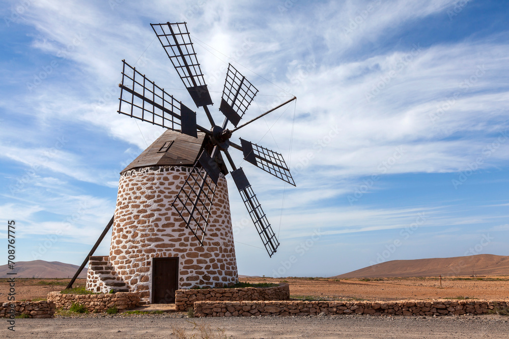 Windmühle,  Molino de Tefia, Fuerteventura
