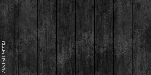 Fototapeta Naklejka Na Ścianę i Meble -  Seamless dark black rustic oak or redwood planks background texture. Stained hardwood wood floor, wall or deck repeat pattern. Vintage old weathered wooden wallpaper or flatlay backdrop. 3D rendering.