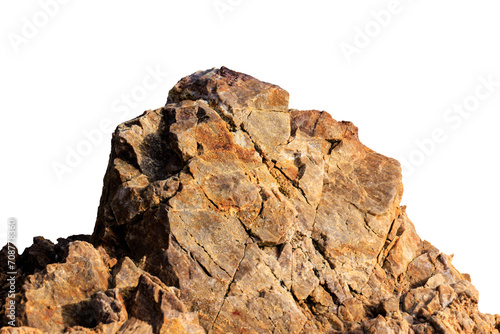 Rock cliff isolated on white background