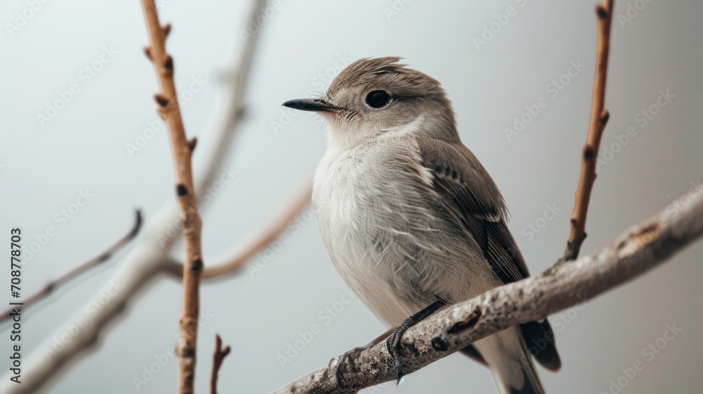 a bird sitting on a tree branch with a gray sky in the backgrounnd of the picture and a gray sky in the backgrounnd of the picture. a bird sitting on a tree branch with a gray sky in the backgrounnd of the picture and a gray sky in the backgrounnd of the picture.