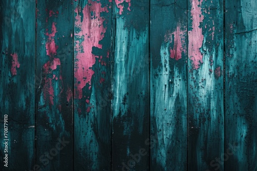 A rough textured aged wooden background with weathered brown paint