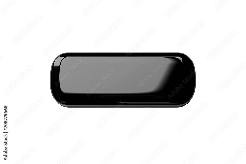 Web button with a glossy black coating, cut out - stock png. Web button with a glossy black coating, cut out - stock png.